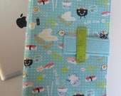 Cute iPad cover converts to stand fabric ipad case Kawaii ipad case