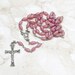 Roma Rosary - Pink Glass Vintage and GORGEOUS