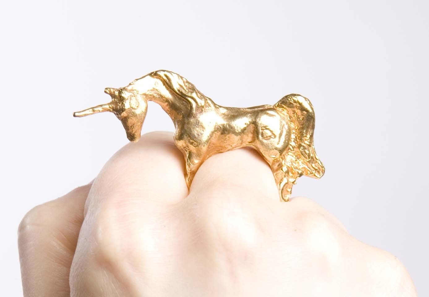 Golden Unicorn Ring
