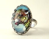 Def Leopard Silver Petite Ring Jungle Feline