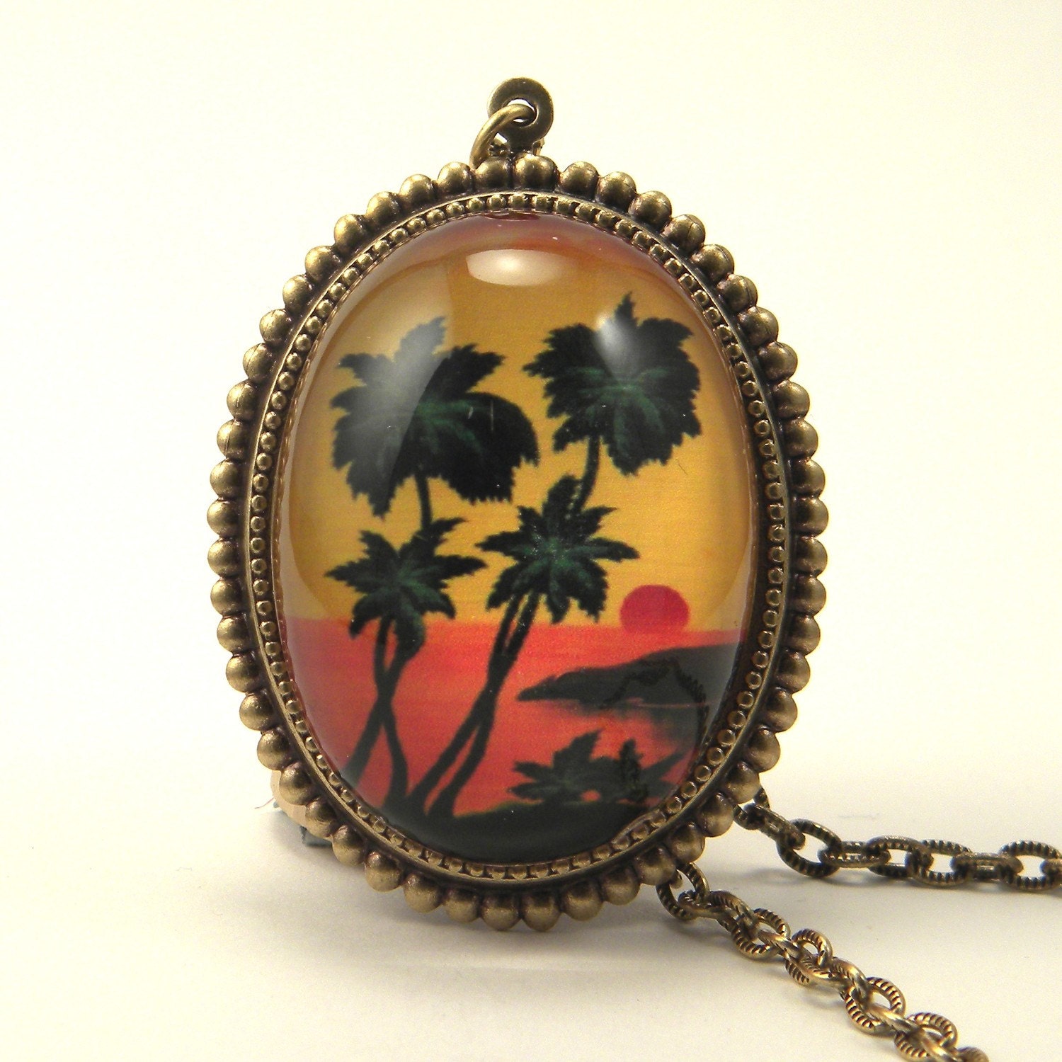 Tropical Sunset Deluxe Necklace Feel the Trade Winds Blow