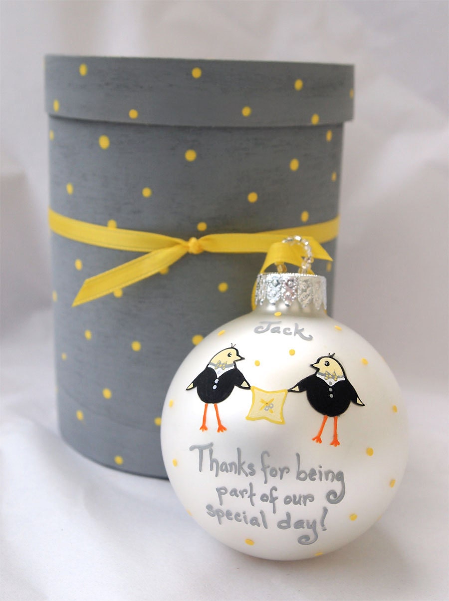Custom Ring Bearer Gift Ornament