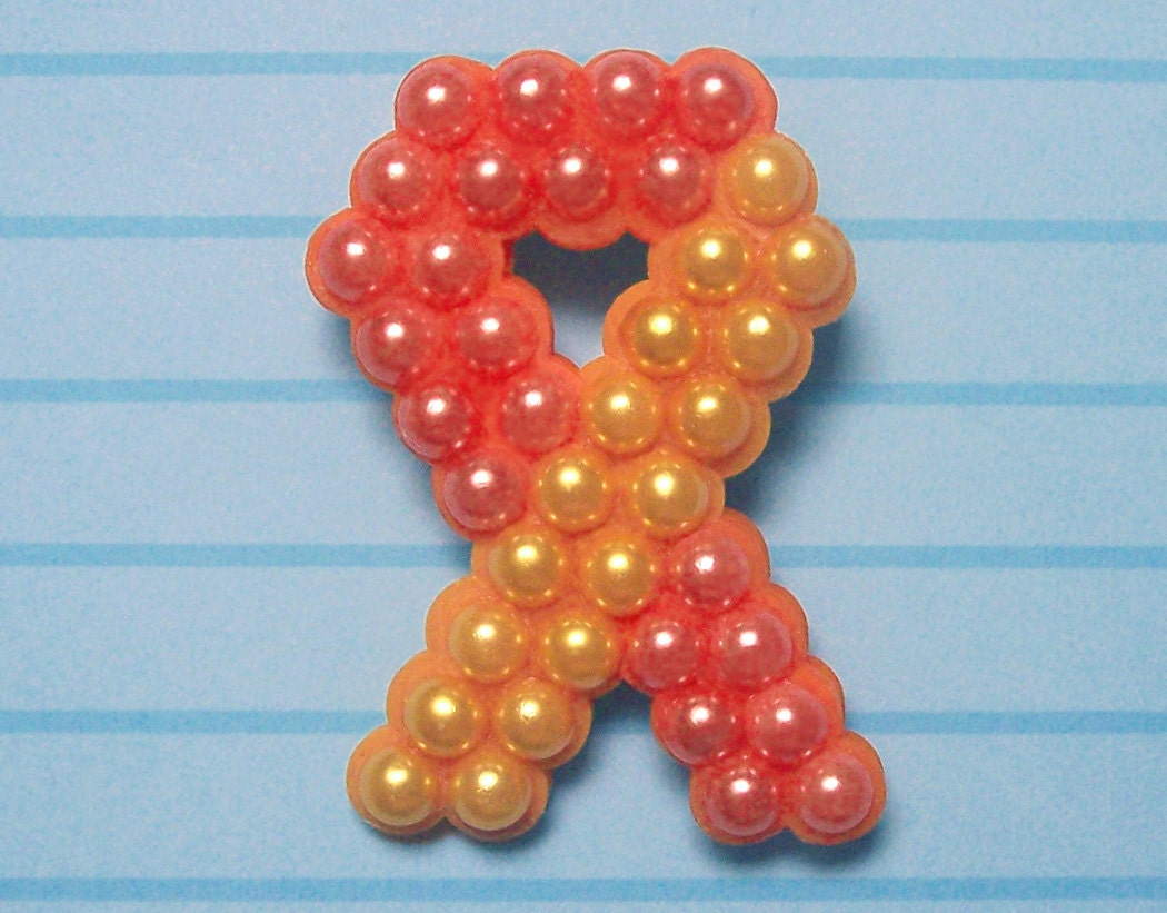 100% donation multiple sclerosis ribbon brooch or magnet