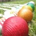 Rainbow Glittered Croquet Set
