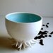 Wheel Thrown and Hand sculpted Sea Urchin Porcelain Cup / Bowl