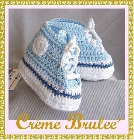 BABY BOYS -Creme Brulee -Cute as a Button - High top Tennie Booties 0-4 mos Size 1. Baby Booties