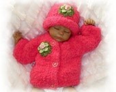 Creme Brulee Winter Softness-Fleece Sweater and Hat -Last 3 sizes- yarn is discontinued