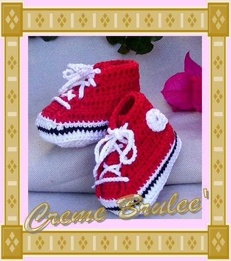 Creme Brulee' Cute as A Button- High Top Tennie Bootie for Baby- 3 Sizes - Baby Bootie