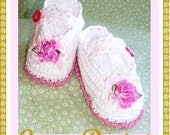 Creme Brulee -Delicious and Elegant Mary Jane for Baby 0-10 mos (Size 1 or 2)