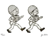 Los Soldados Limited Edition Gocco Screenprint