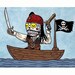 Pirate Calavera Print 8 x 10