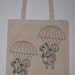 Parachuting Squirrels Canvas Shopping Tote Bag