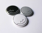 Sleepy Cats pinback buttons set of three