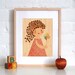 FRAMED 11x14 Pinwheel Girl Print on Wood