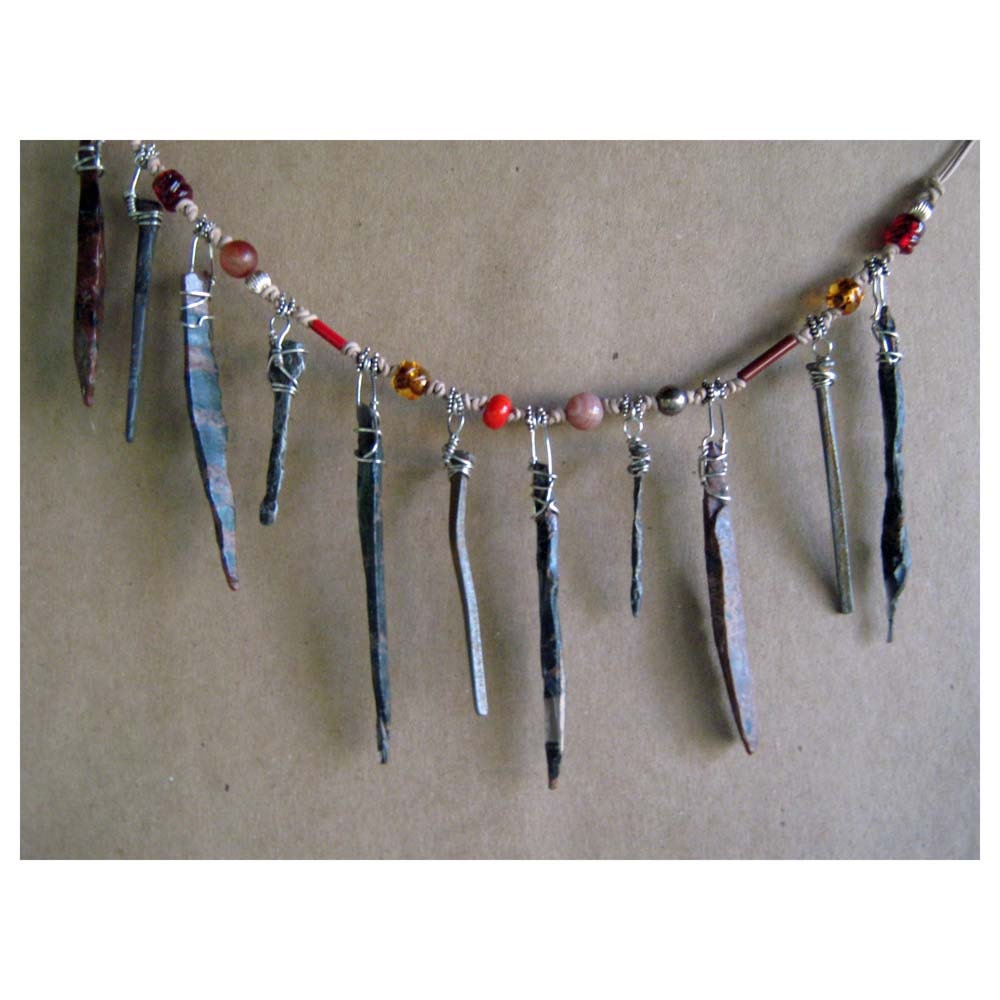 Obsidian Needles and Antique Nails