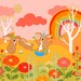 Baby Bunny Birthday print Wall art
