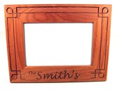 Custom Engraved Wood Picture Frame 4x6