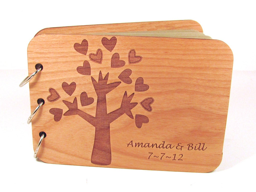 Personalized Guest Book Photo Wedding Album - Tree of Love