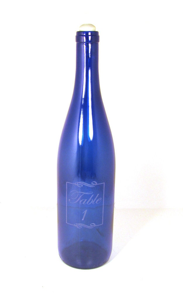 Wine Bottle Table Numbers - Wedding Table Numbers