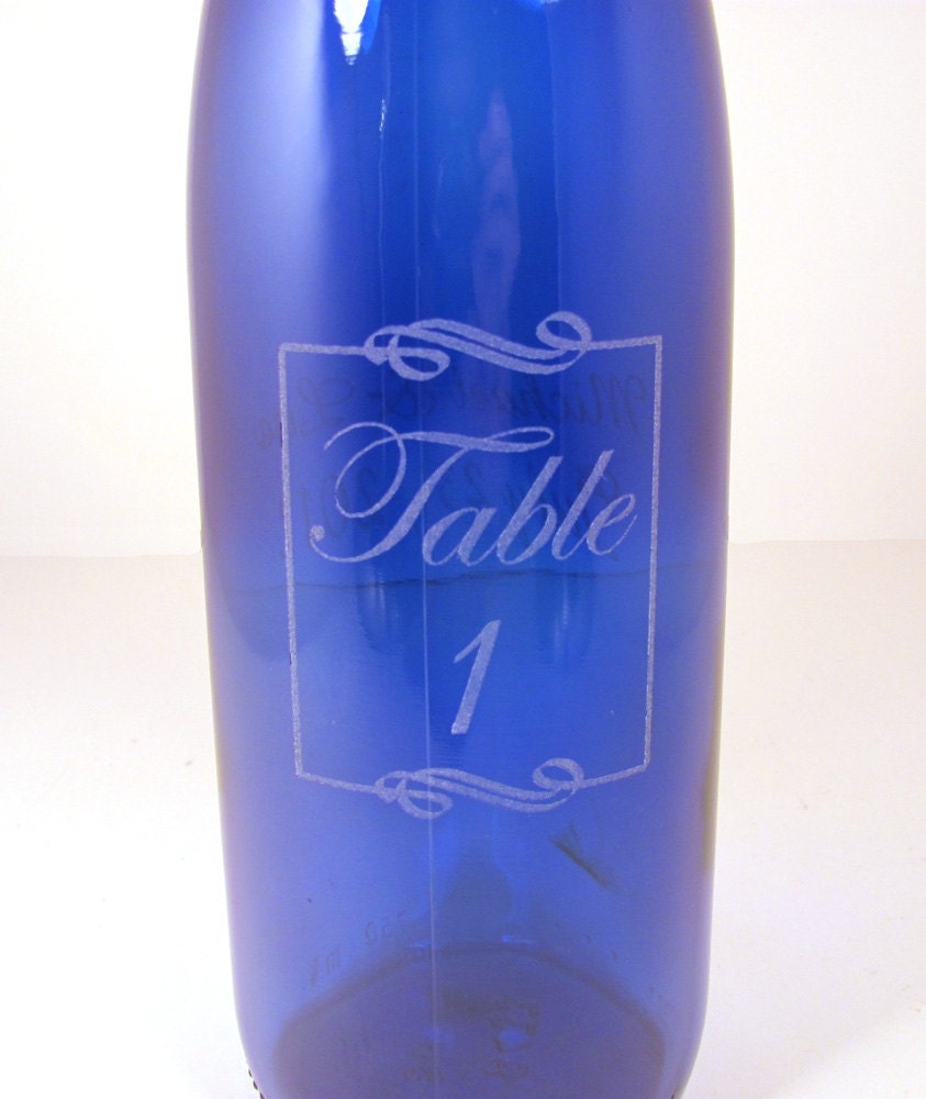 Wine Bottle Table Numbers - Wedding Table Numbers