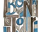 Bon Jour No.1 - giclee print