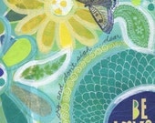 be love - 8x10 GICLEE PRINT, mixed media, typographic, Susan Black