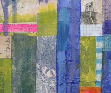 A tiny life No.7 - 8X10 GICLEE PRINT, mixed media painting, Susan Black