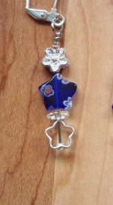Bright Blue Star Earrings