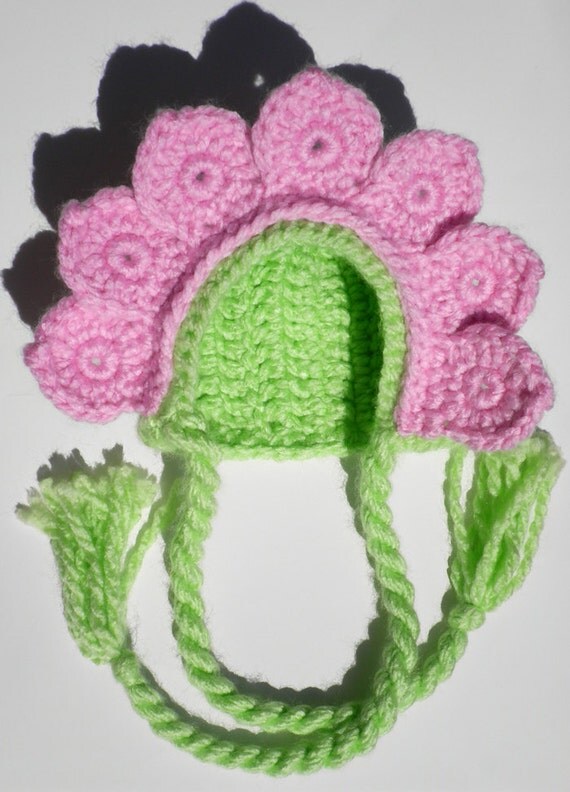 Custom crochet baby girl flower bonnet hat photo prop