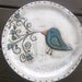 Whimsical Blue Bird Plate