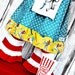 Dr. Seuss knot petal dress and ruffled striped pants