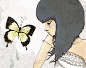 sweet teen  - digital art Print