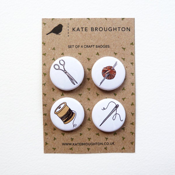 craft badges (set of 4)