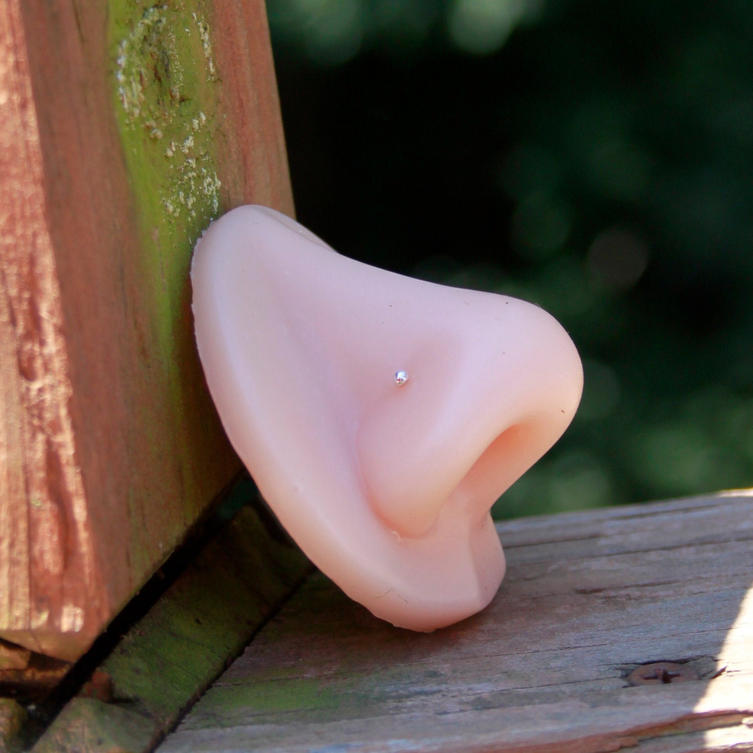 Rhodium Itty Bitty Nose Stud.