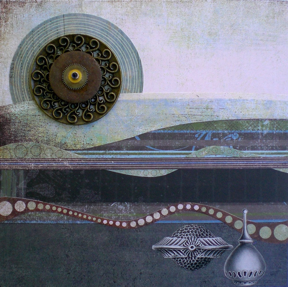 Starry Night No. 4 - Mixed Media