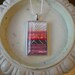 Original Art Pendant - Red No 1 - Sterling Silver Setting and Chain