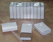 10Pk of Plain White Matchboxes for Collage, Shrines, Altered Art, and More