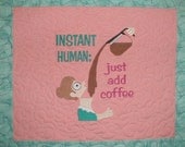 Morning Motto Quilted Wall Hanging