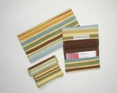 Checkbook Cover, Business Card Holder and Coin Purse Set