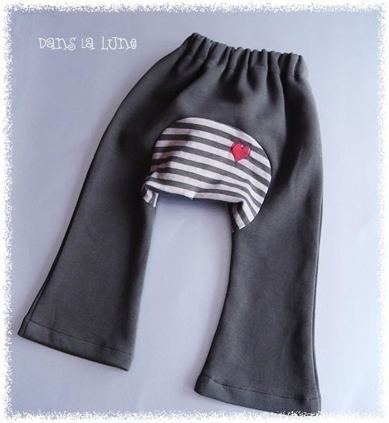 PDF e Pattern - Monkey Pants Pattern for all 3 size ( 6m to 36m )