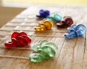 Bridesmaids Necklaces - Colorful glass beads on sterling silver chain, Select your colors for the custom necklaces, bridal party