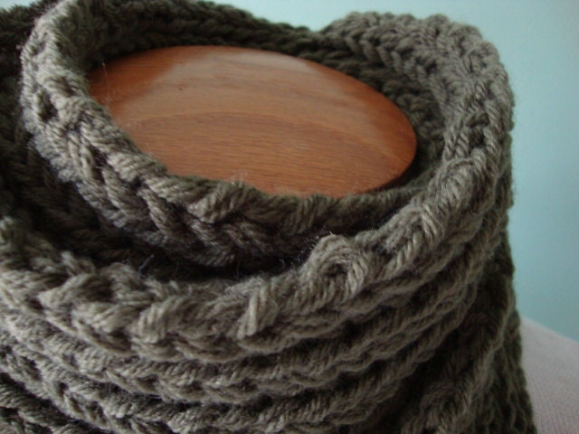 The Dude Scarf, in army forest green camo camouflage, for him for dad, extra length super long, father's day gift
