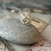 Crochet me somethin' necklace, gift for crocheter, crocheting necklace - handmade in sterling silver