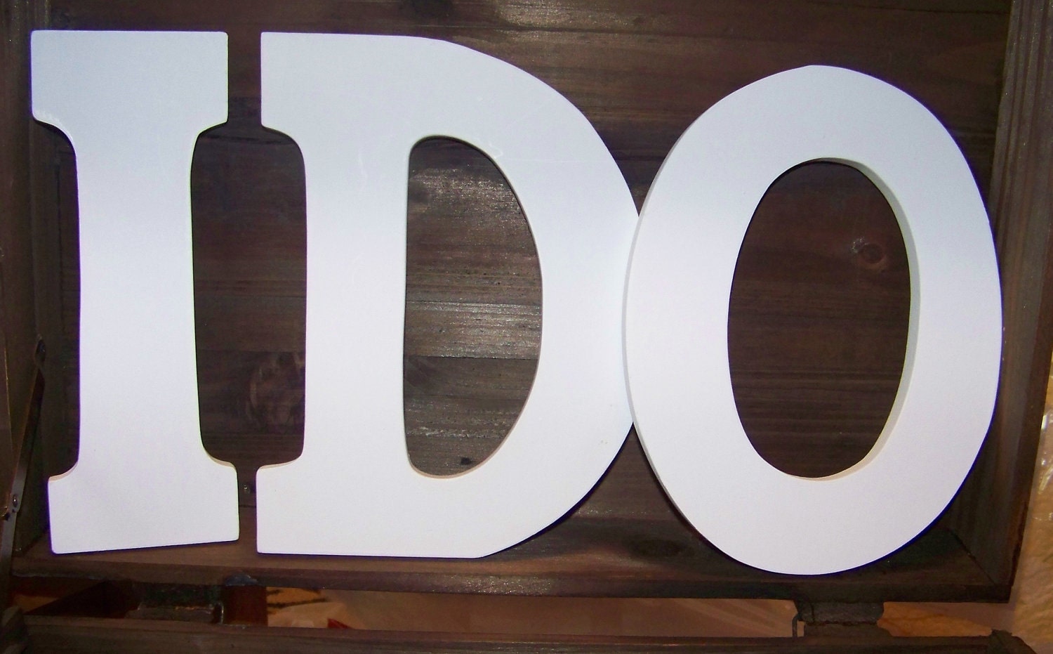 Wedding Wooden Letters "I DO"