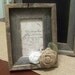 Barn Wood Rustic Picture Frame with Burlap Rose
