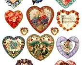 Vintage Valentines Digital Collage Sheet No.315