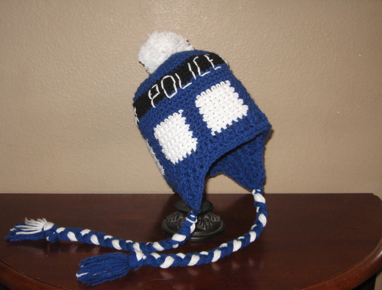 TARDIS Earflap Beanie Hat