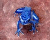 Blue Froggy Original Acrylic Painting