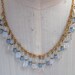 Vintage Opal Bead Necklace Opalescence Great Colors and Form Pretty Gold Chain