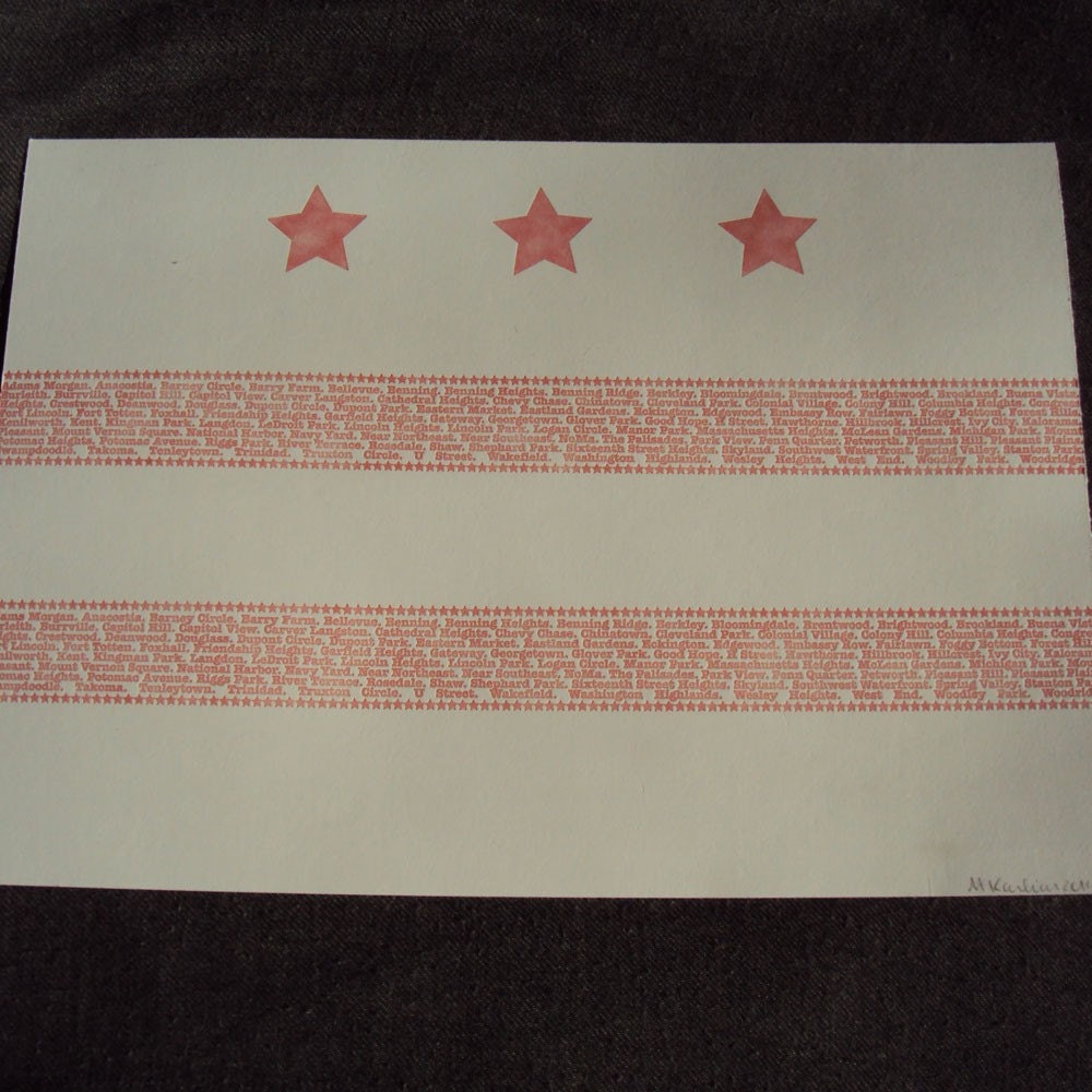DC Flag Neighborhood Print